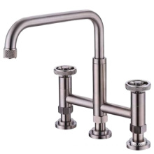 Aquacubic Luxury Deck Mounted Drinking Water Long Spout Kitchen Faucet bridge faucet